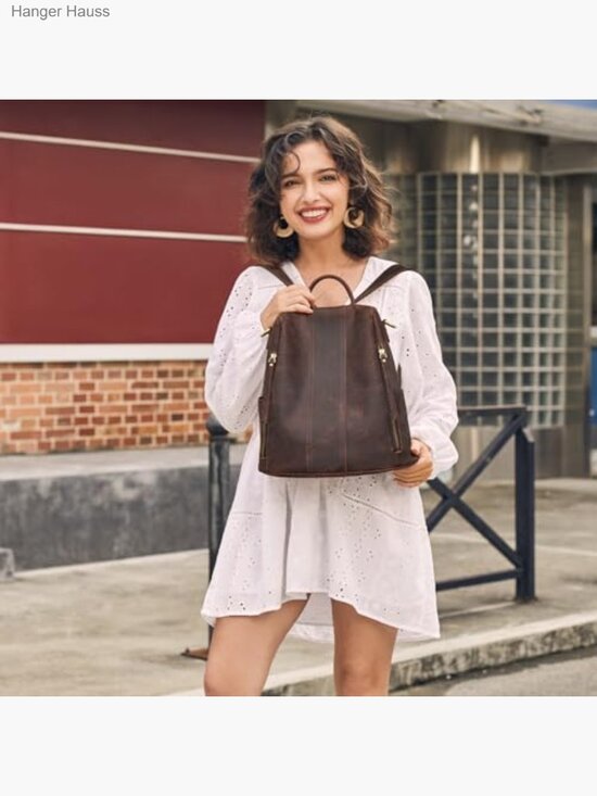 Leather Antitheft Backpack Purse for Women Convertible 3 Ways to Wear main image 4